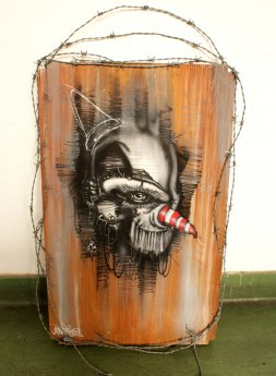 Barbwire / graffiti zürich (SOLD)