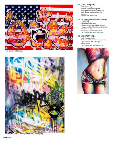 Street Art Auction Chicago and Lausanne
