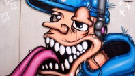 Graffiti Garageneinfahrt