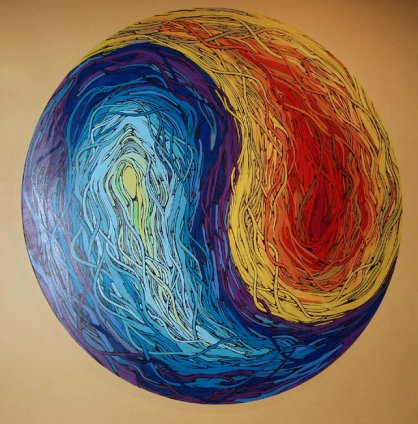 Ausstellung Mischtechnikbilder Gasuba