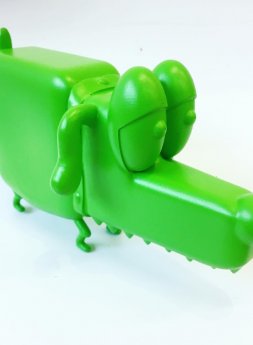 Dog Sculpture Green