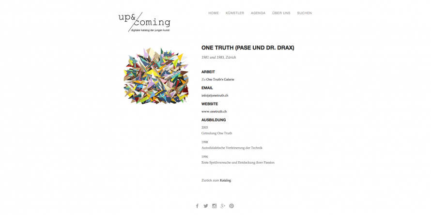 One Truth in the digital catalog of young art