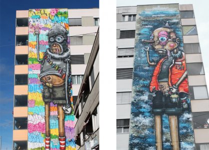 Highest Street Art Murals Switzerland 
