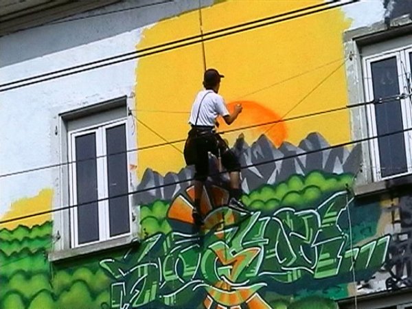 Graffiti Hausfassade