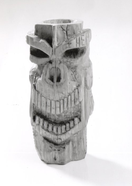 Skull in Wood