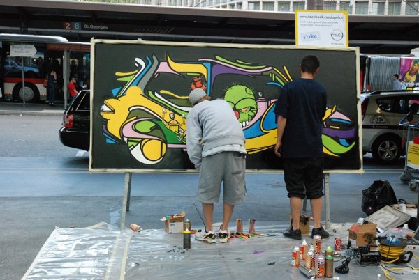 OPEL / street art live painting