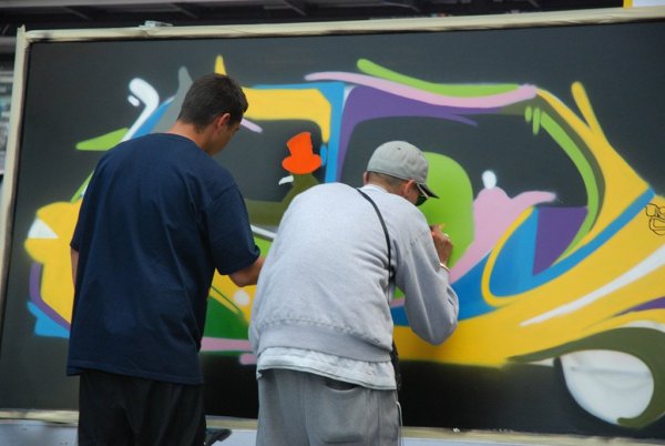 OPEL / street art live painting