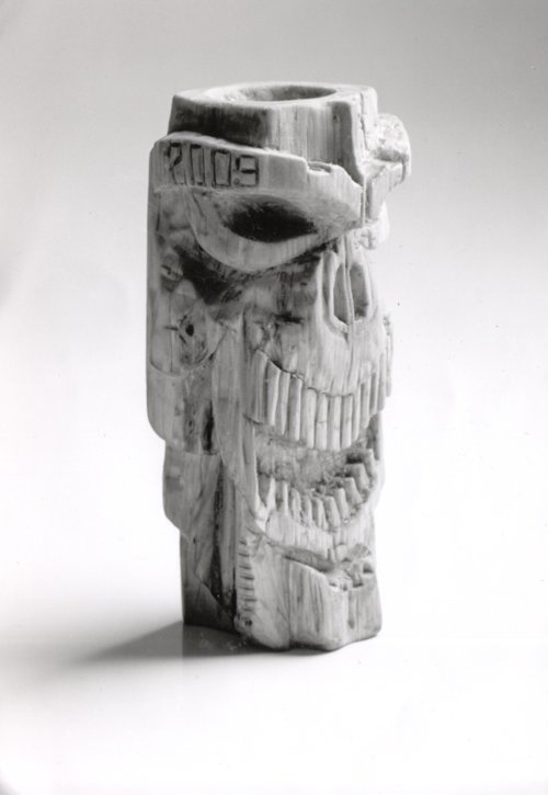 Skull in Wood