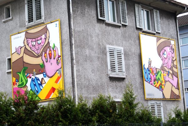 Europa Bridge Gallery Part 1+2 / Graffiti Auftrag