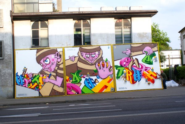 Europa Bridge Gallery Part 1+2 / Graffiti Auftrag