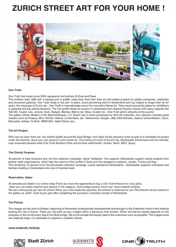 Street Art Project Quaibridge Zurich City 