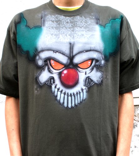 Evil Clown Airbrush Shirt