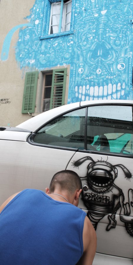 Black and White Killer Car 