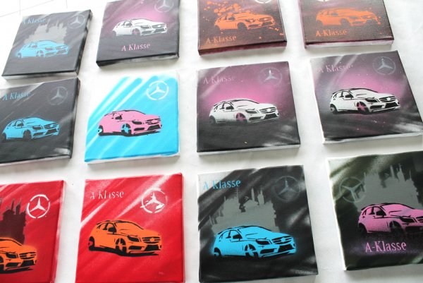 Mercedes A-Klasse Graffiti live painting