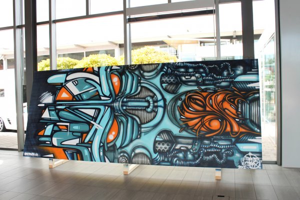 Mercedes A-Klasse Graffiti live painting