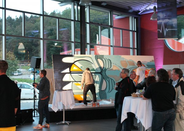 Mercedes A-Klasse Graffiti live painting