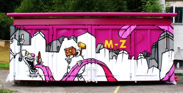 MZ-Eventbox / Graffiti Auftrag