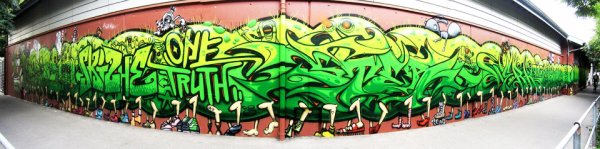 Graffiti Auftrag Stadt Zürich Tausendfüssler 