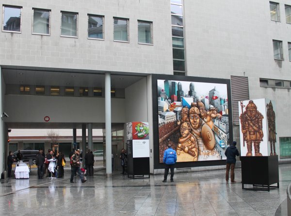 Graffiti Auftrag UBS Bahnhofstrasse Zürich