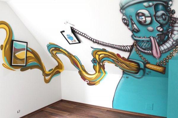Graffiti Auftrag Robot