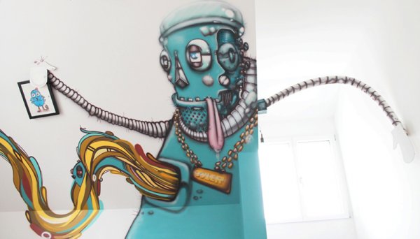 Graffiti Auftrag Robot