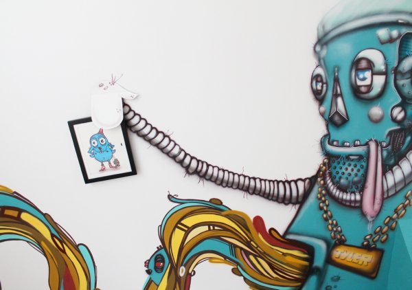 Graffiti Auftrag Robot