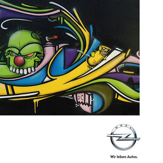 OPEL / street art live painting