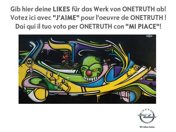 OPEL / street art live painting