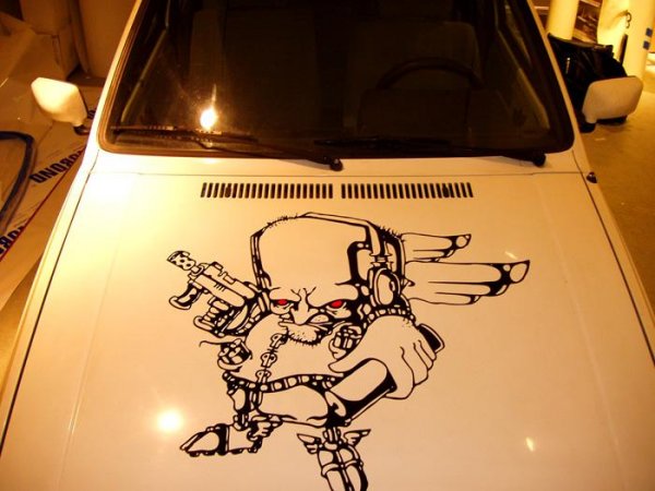 Dr.Drax Head on Car