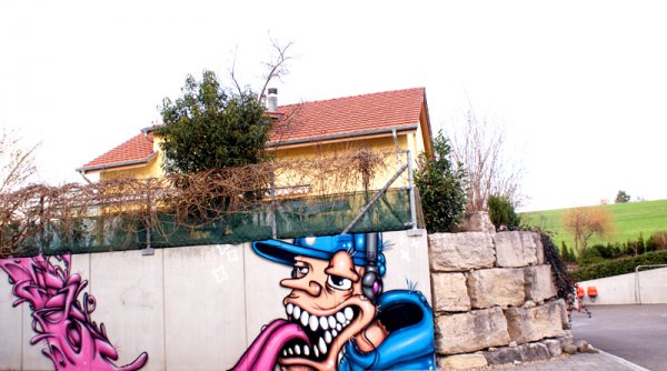 Graffiti Garageneinfahrt