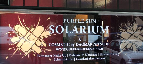 Purple Sun Graffiti Auftrag