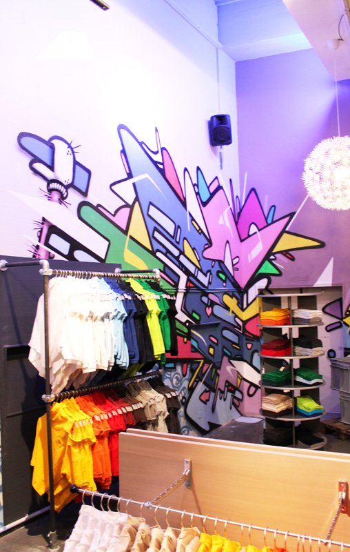 Switcher Store Graffiti Auftrag