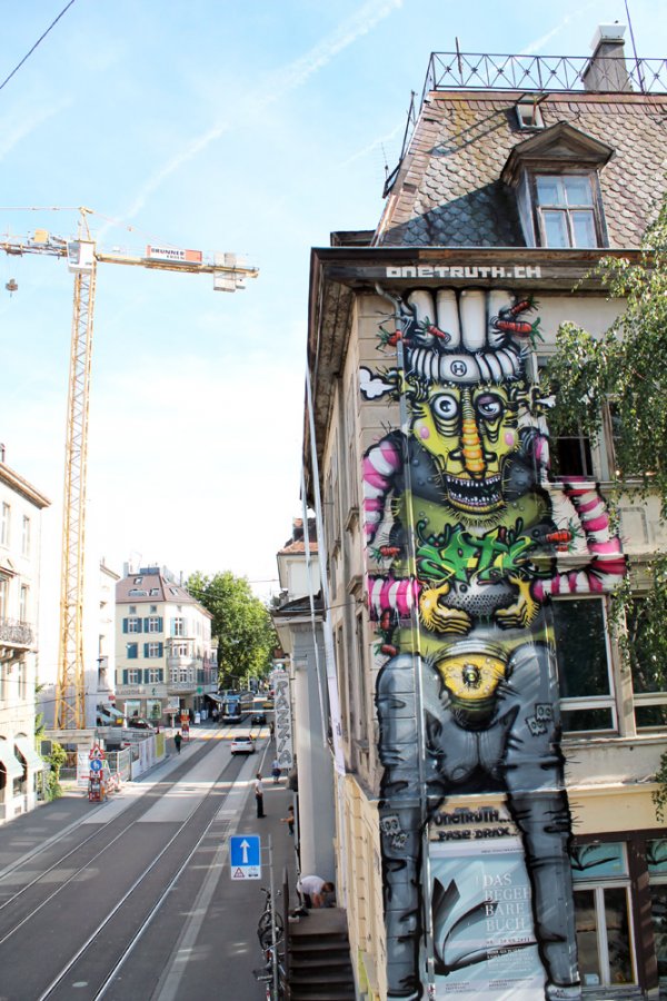 Hiltl Food / Orell Füssli Graffiti Auftrag Zürich