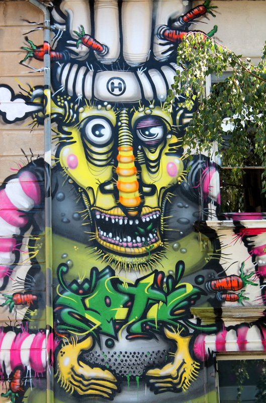 Hiltl Food / Orell Füssli Graffiti Auftrag Zürich