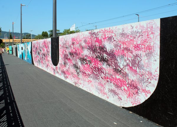 Street Art Project Quaibridge Zurich City 