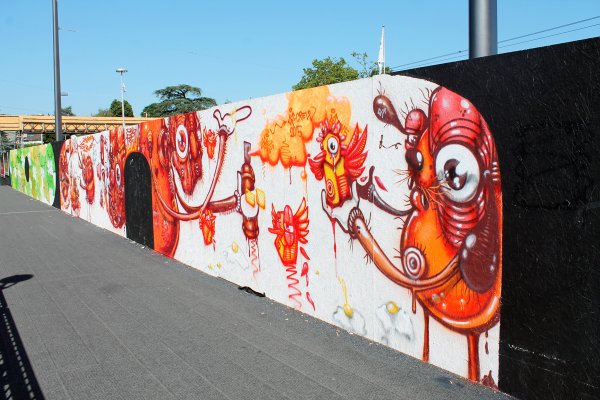 Street Art Project Quaibridge Zurich City 