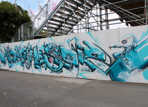Street Art Project Quaibridge Zurich City 