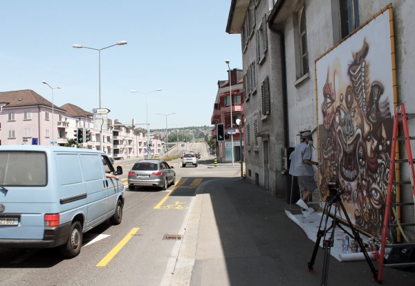 Europa Bridge Gallery Part 1+2 / Graffiti Auftrag
